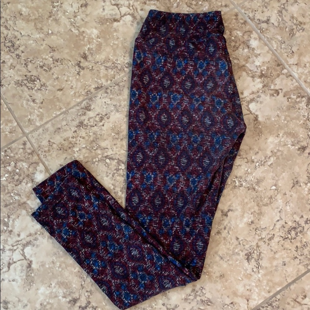 Lularoe multi colored leggings OS